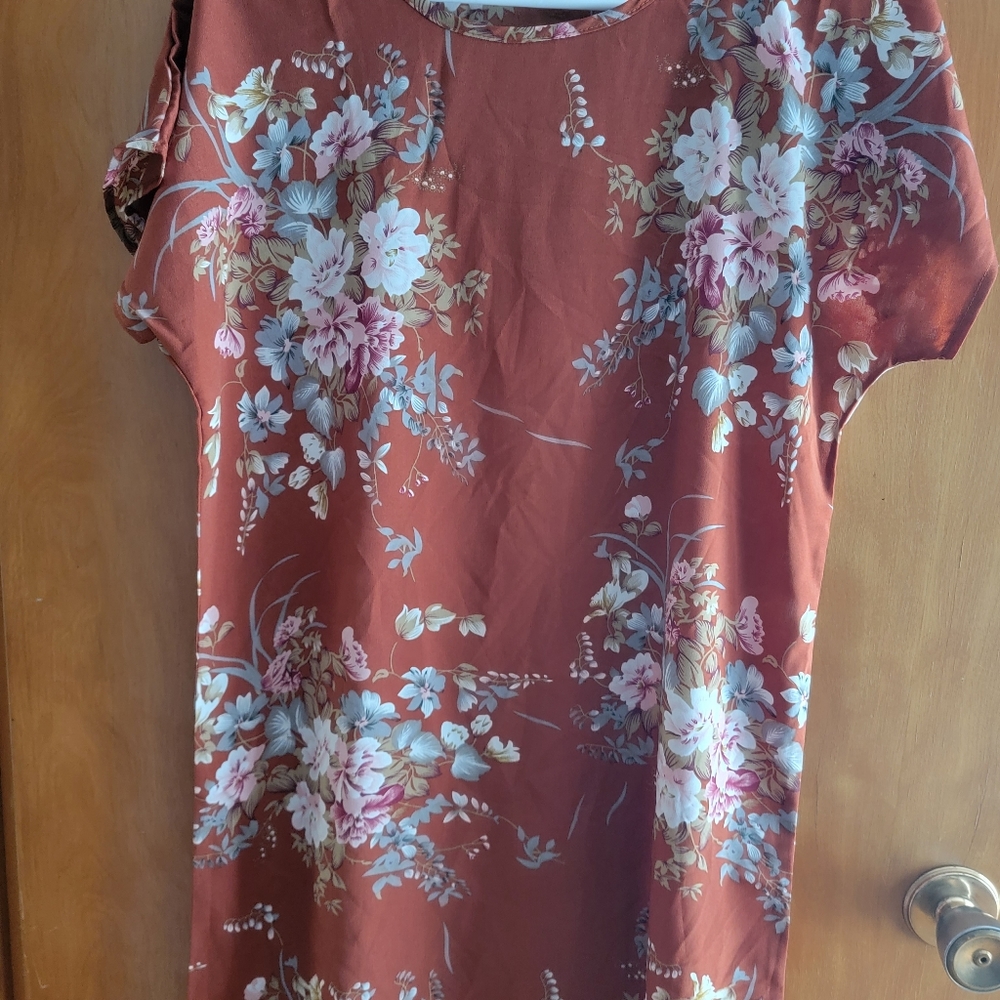 Short Sleeve Floral Dress